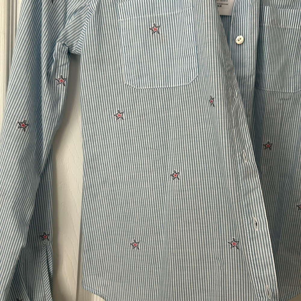 NWT Lily Pulitzer Sea View Button Down- Seaside Star - Picture 10 of 10